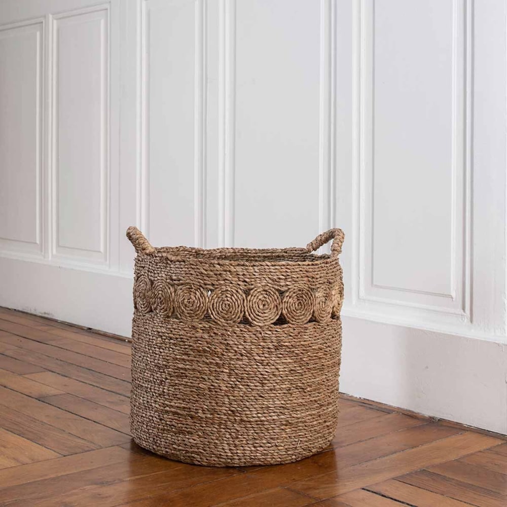 Korb aus Mendong-Gras im Vintage-Stil - Maisons Du Monde