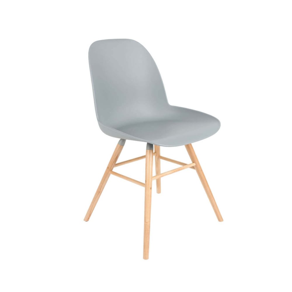 Zuiver Designstuhl aus Holz in Hellgrau style modern - Holz