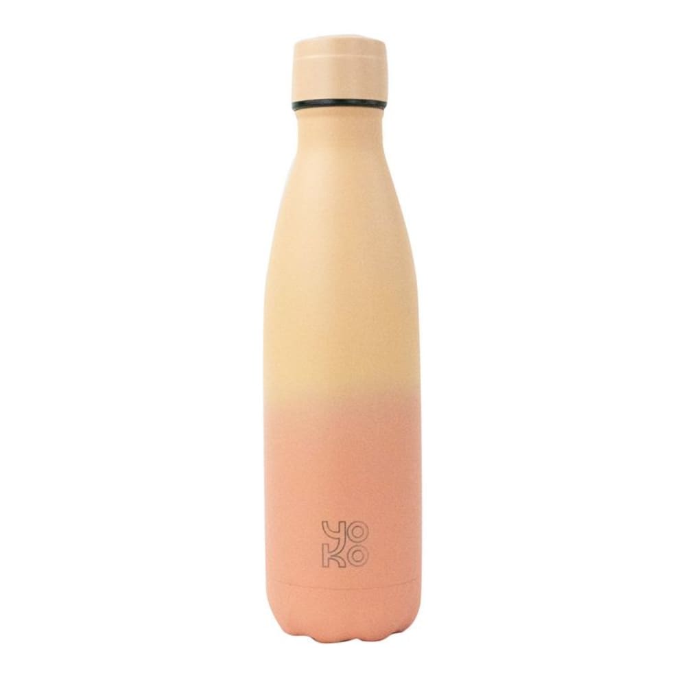 Yoko Design Bouteille isotherme sorbet pêche 500 ml Orange Inox