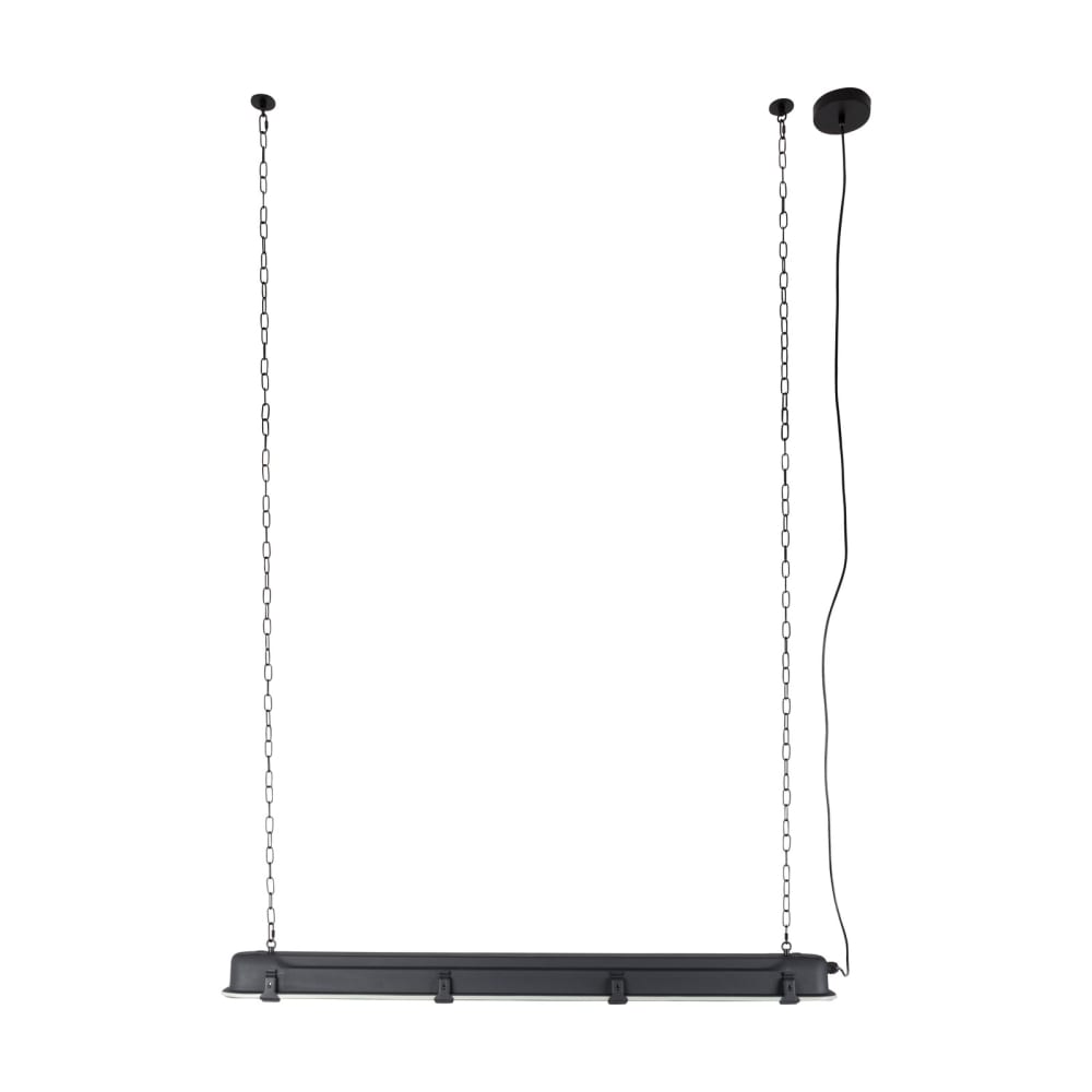 Lámpara colgante xl de metal negro