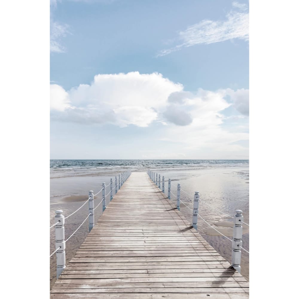 Tableau sur toile pont de bois 45x65cm