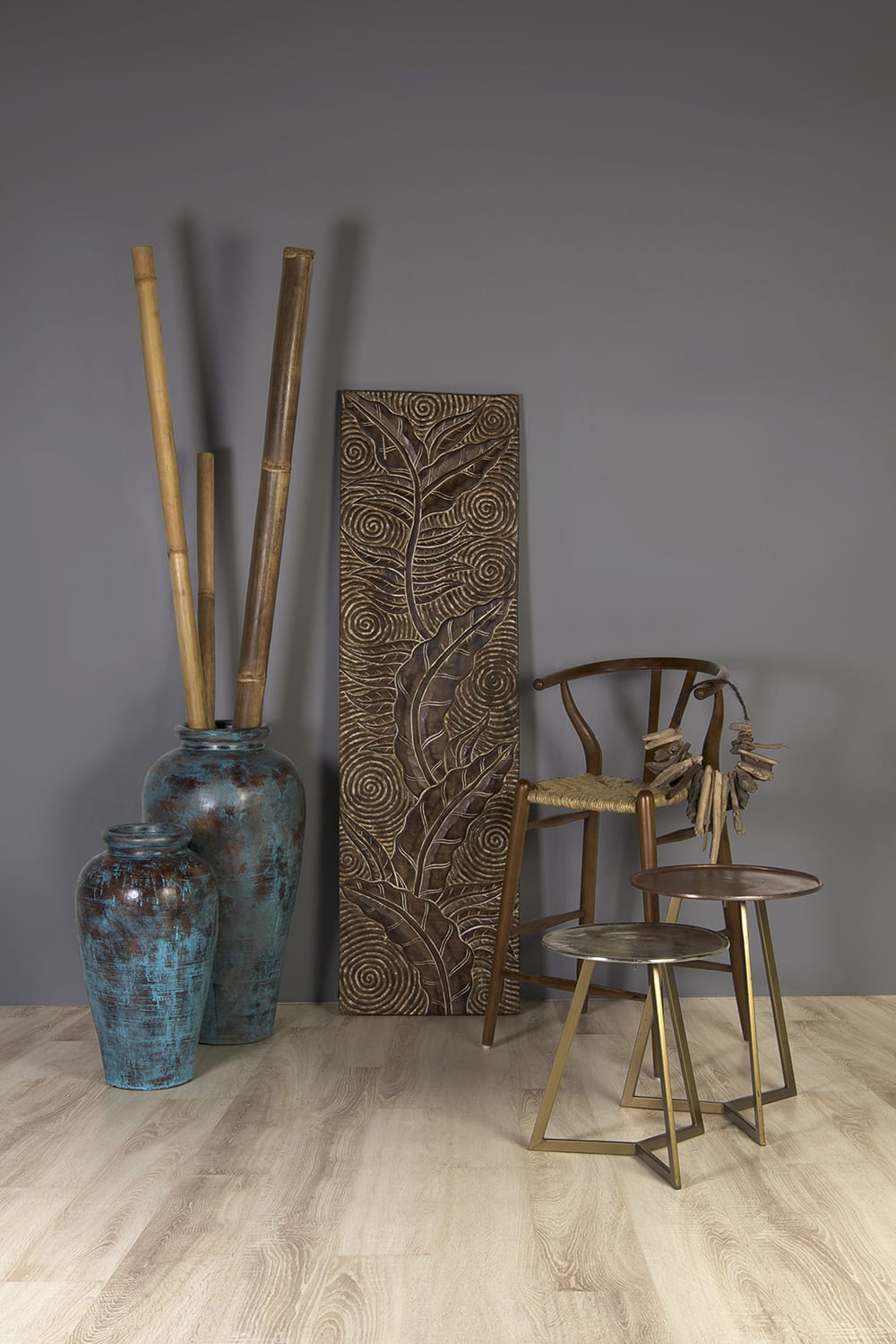 Chaise de bar en rotin beige - Maisons du Monde