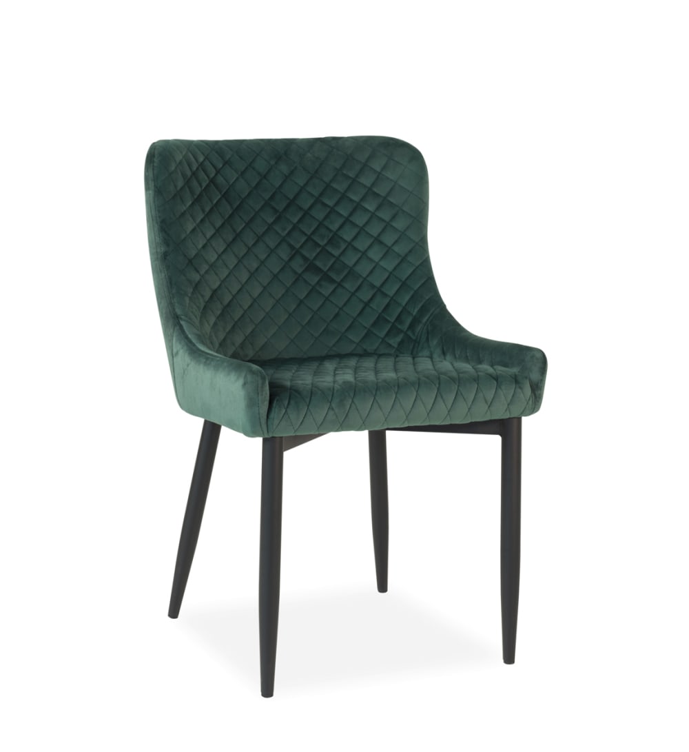chaise rembourrée velours