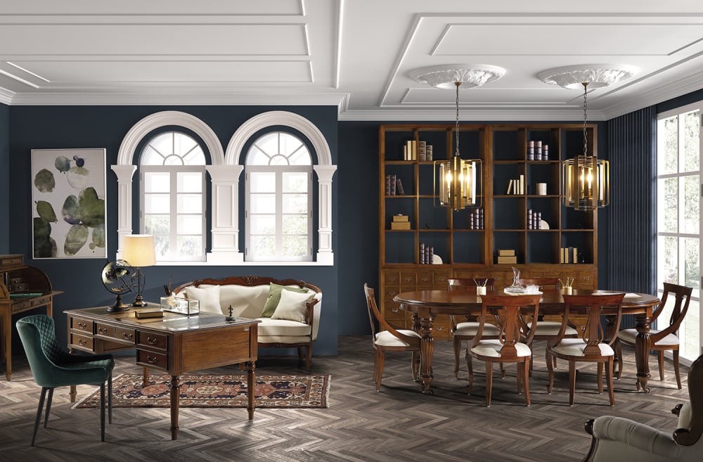 Chaise rembourrée velours vert