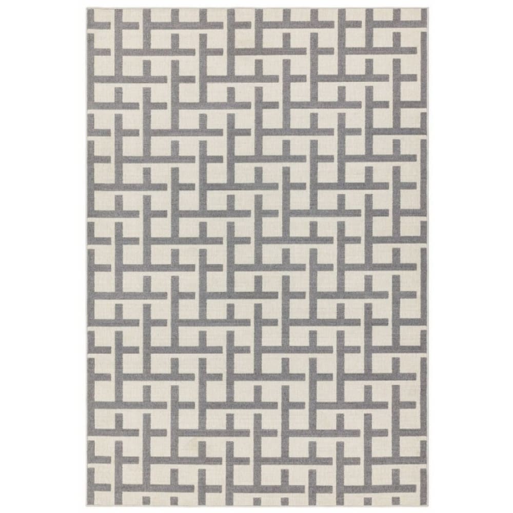 Tapis intérieur extérieur en Polypropylen gris 120x170 cm