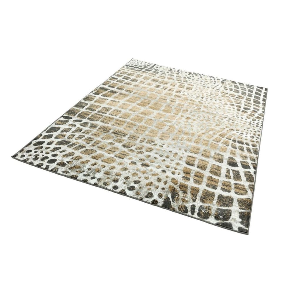 Tapis tissé plat léopard marron 160x230 cm