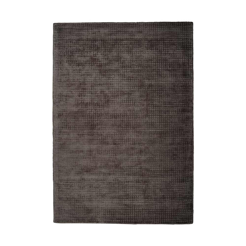 Tapis moderne fait main en Viskosemarron foncé 200x290 cm