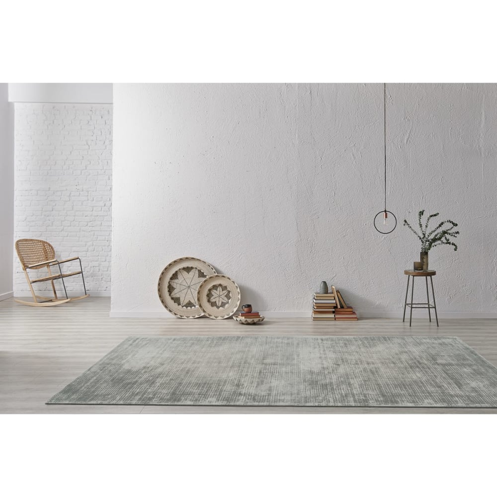Tapis moderne fait main en Viskoseargent 120x170 cm - Maisons du Monde