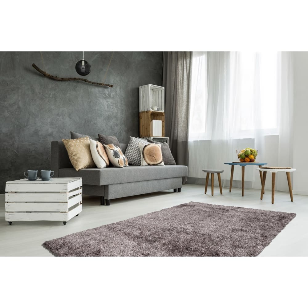 Tapis shaggy gris anthracite 120x170 cm — vue 3