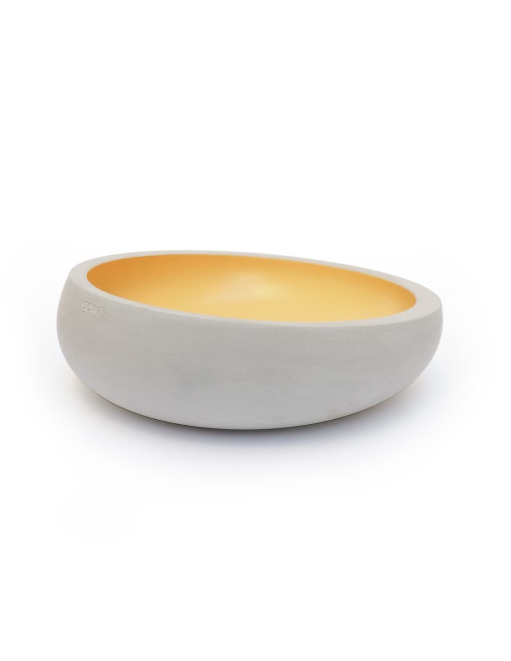 Videpoche en béton Cream Gold