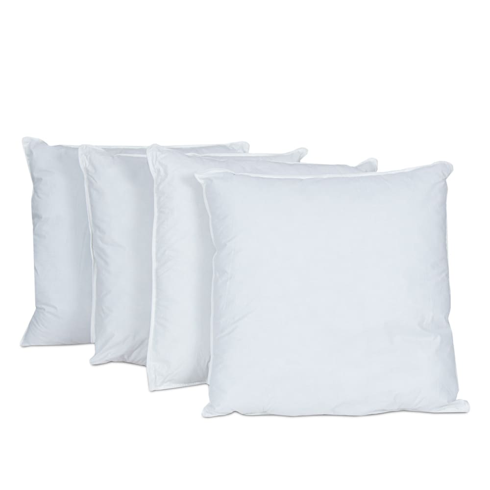 Lot de 4 oreillers    Fibres creuses polyester 60x60 cm