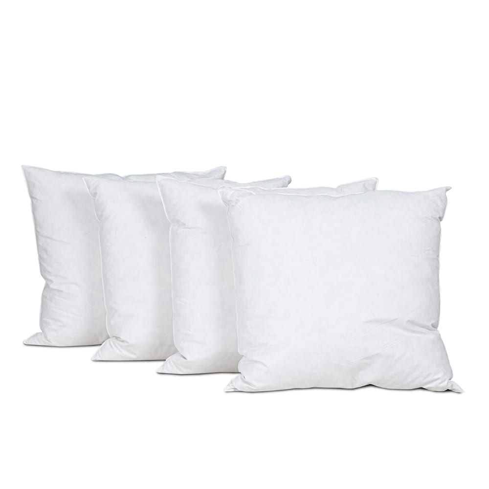 Lot de 4 oreillers 65x65 Duvet & Plumes Mi-fermes