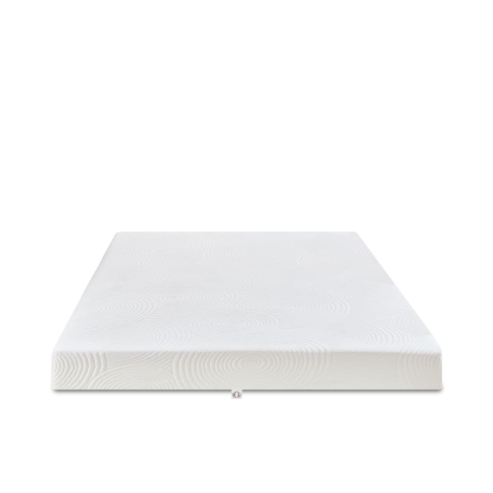 Bellecour Matelas mousse h15 160x200 style classique chic Blanc Certifié Oeko-Tex Tissu