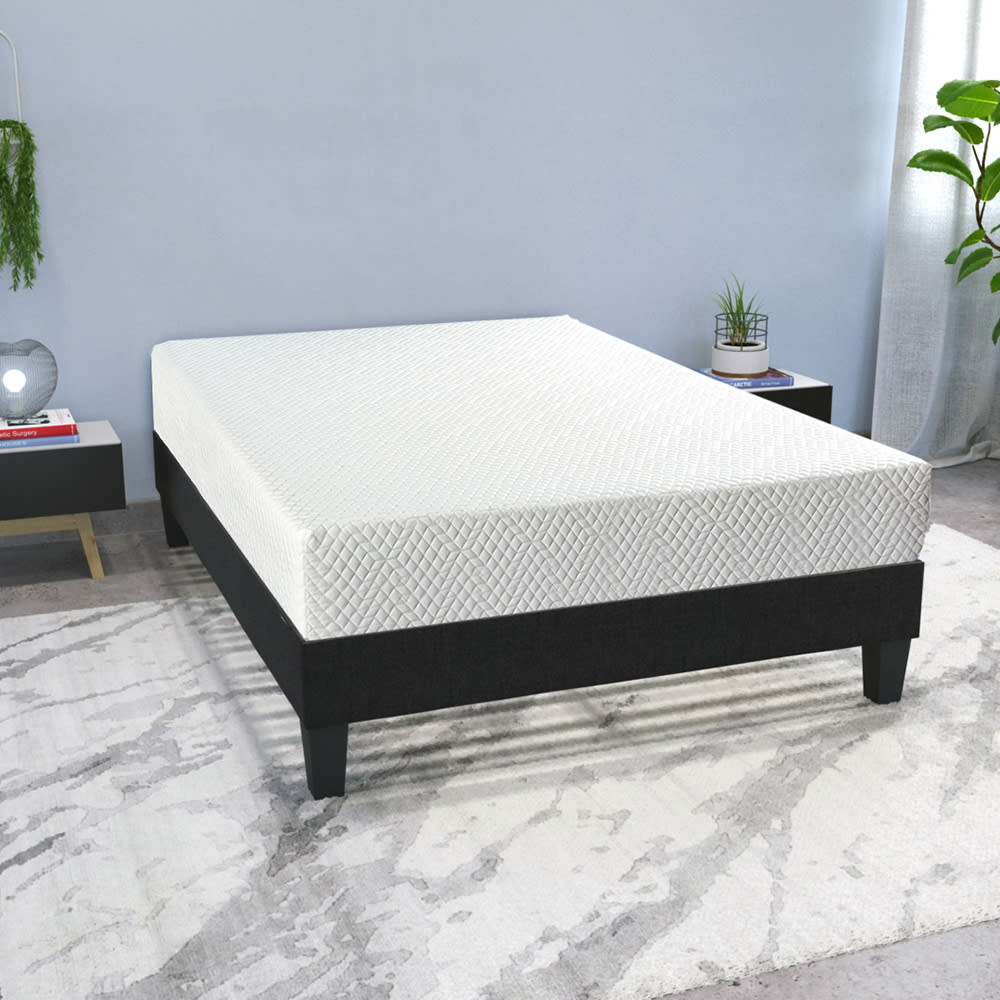 Ensemble matelas mousse h21 sommier bois 140x200 - Maisons du Monde