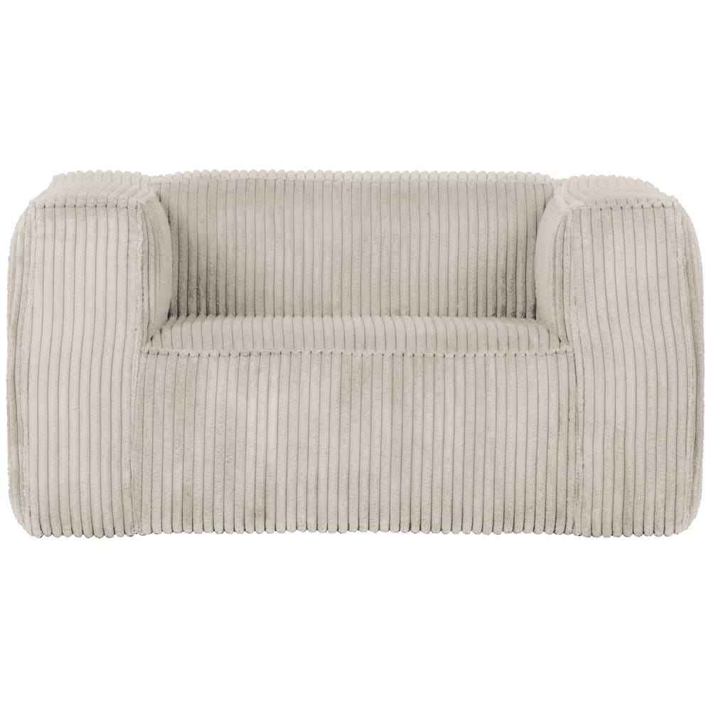 fauteuil en tissu côtelé