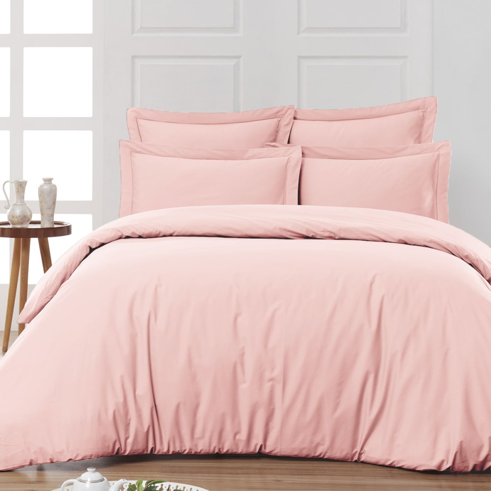 Drap housse en percale de coton poudre 140x190 cm — vue 4