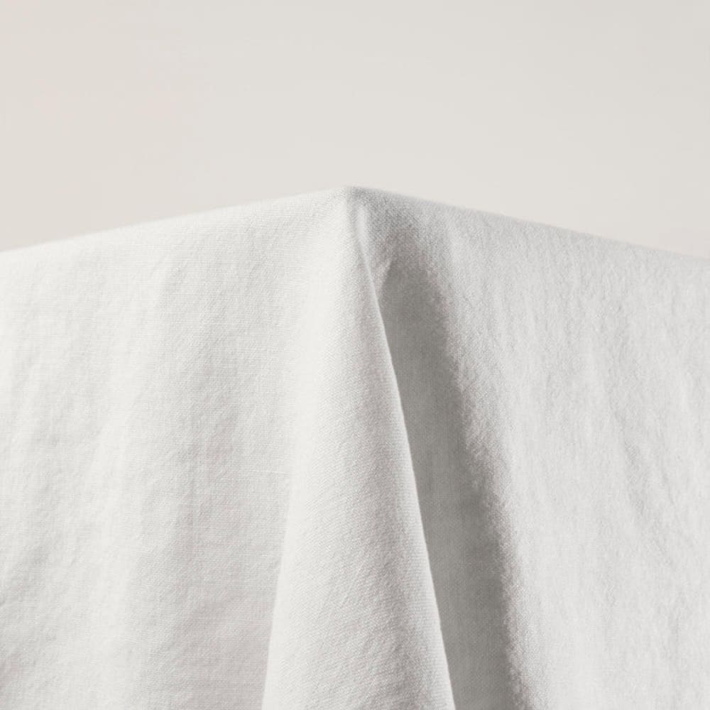 Nappe rectangulaire en lin blanc 140x250 cm - Maisons du Monde