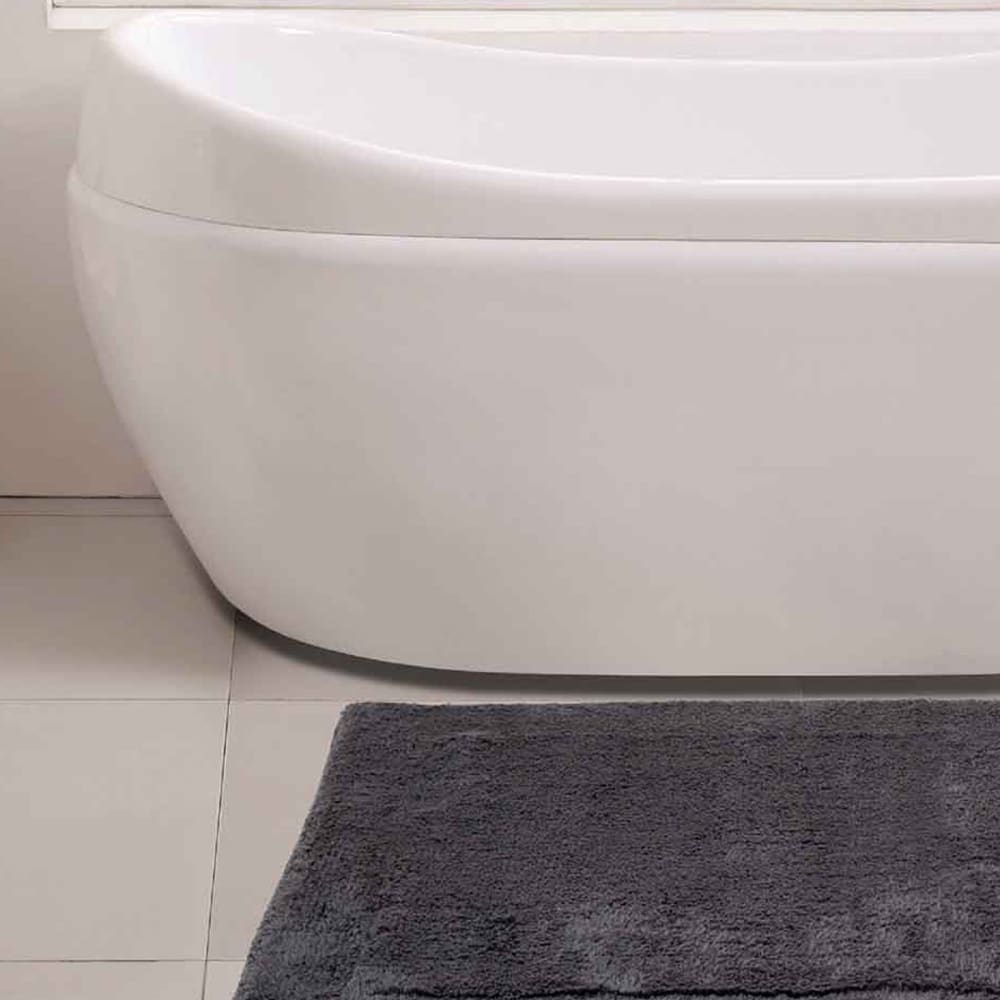Tapis doux & épais de bain ou d'intérieur anthracite 50x80 cm — vue 4