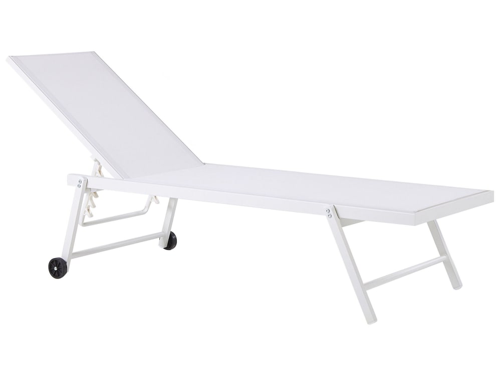 Gartenliege Aus Aluminium L65 Cm, Weiß