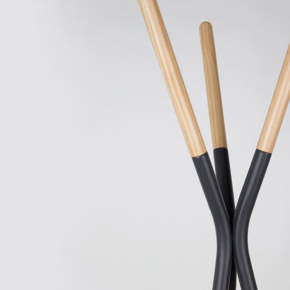 Porte-manteaux scandinave bois - Gris anthracite - Maisons du Monde