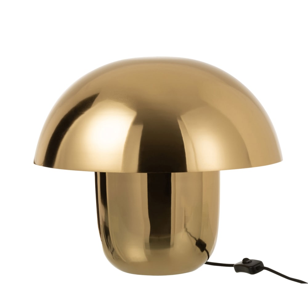 Lampe de table champignon 40 cm en métal doré — vue 4