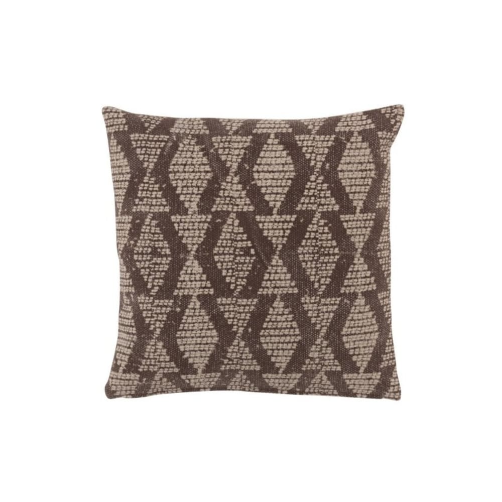 Coussin coton noir/blanc 45x45
