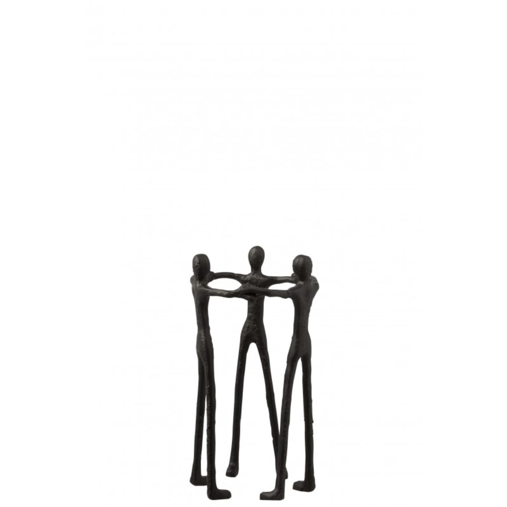 Personajes circulo aluminio negro alt. 36 cm - Maisons du Monde