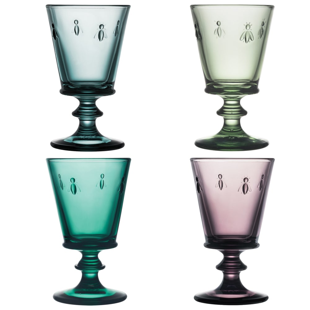 Coffret de 4 verres à vin en 4 couleurs