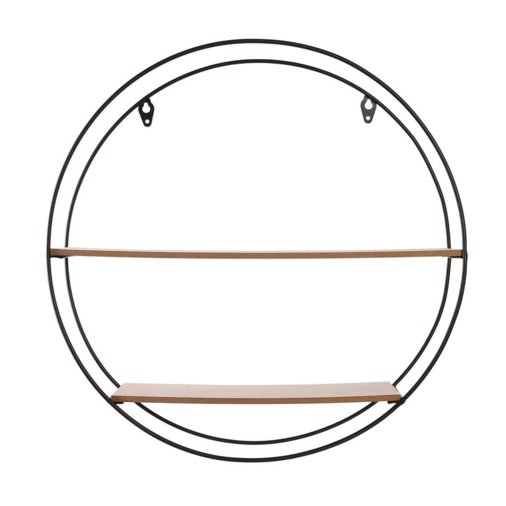 Étagère filaire bois et métal ronde - Maisons du Monde