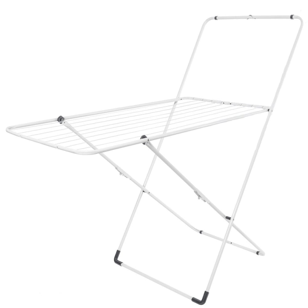 Sèche linge pliable avec portant - L123 cm - Blanc — Beyit