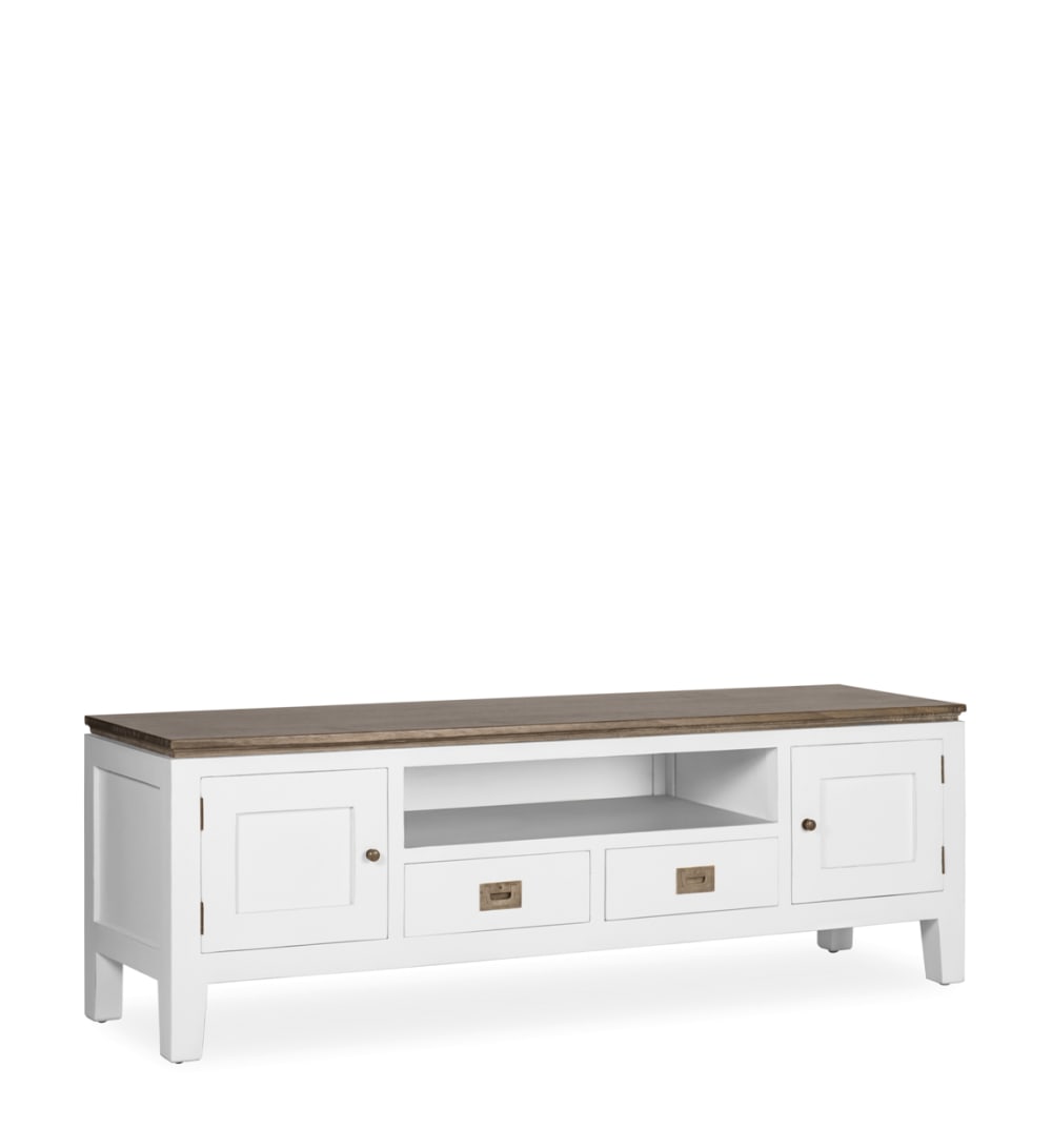 Meuble tv en bois bicolore L 150 cm
