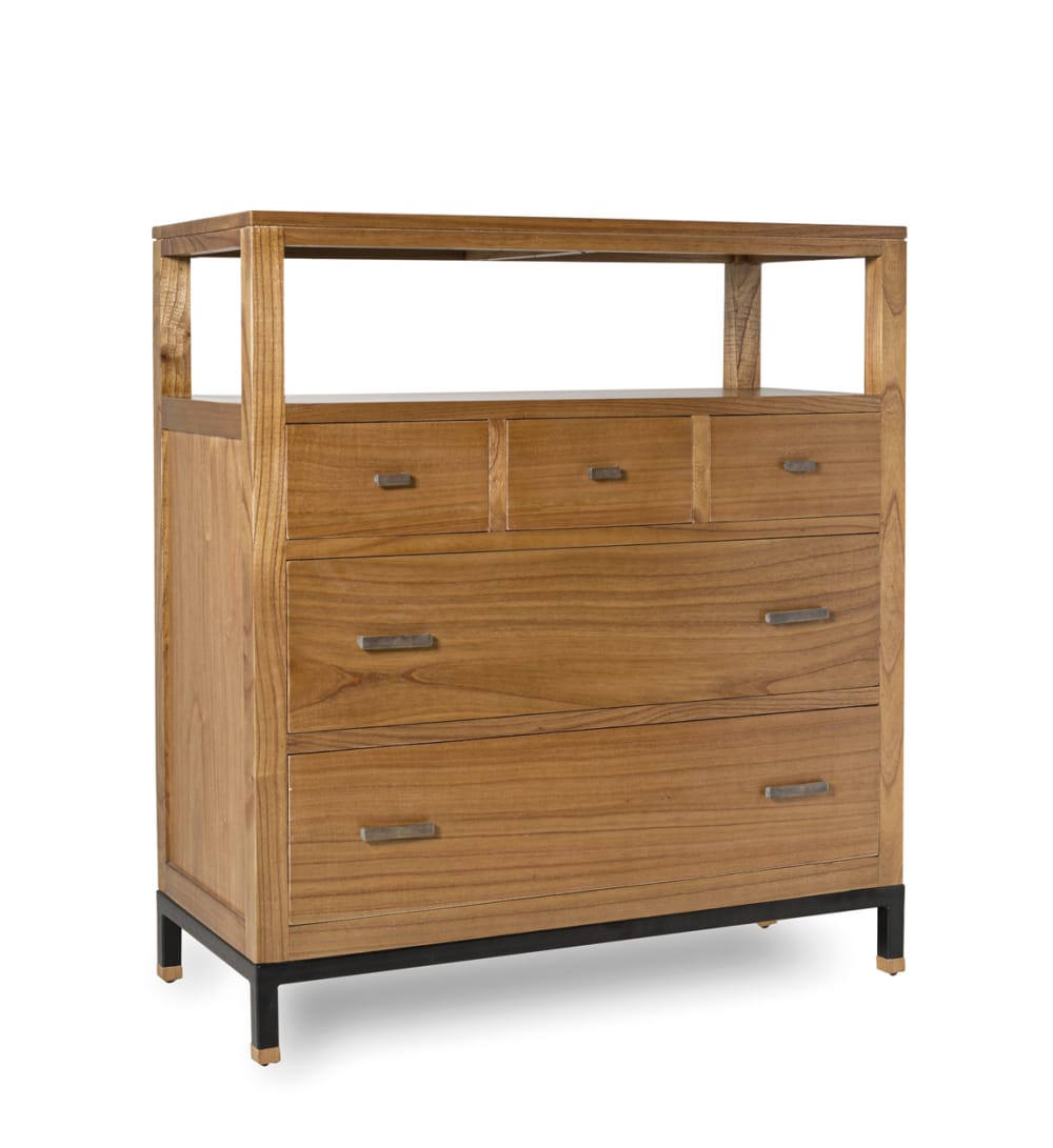Cómoda de madera marrón anch. 100 cm