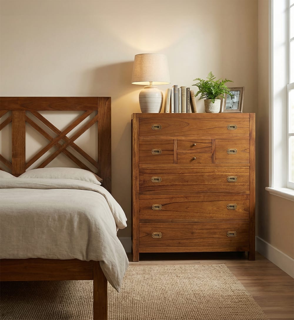 Commode en bois marron L 100 cm - Maisons du Monde