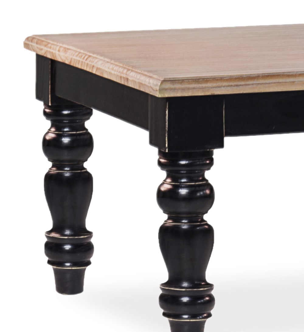 Mesa de comedor 6 personas de madera maciza bicolor anch. 170 cm - Maisons du Monde