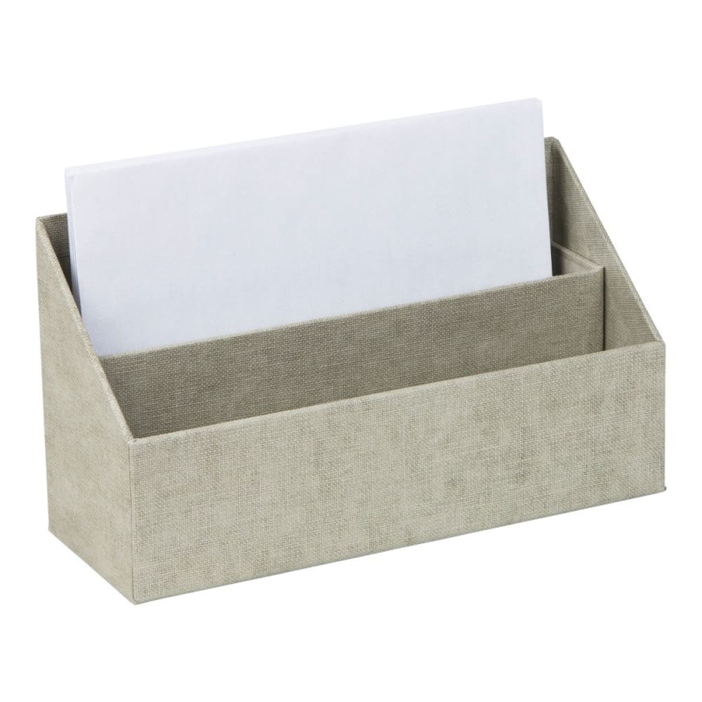 Porta lettere e documenti - lino - Modello Contemporaneo - Beige - Cartone