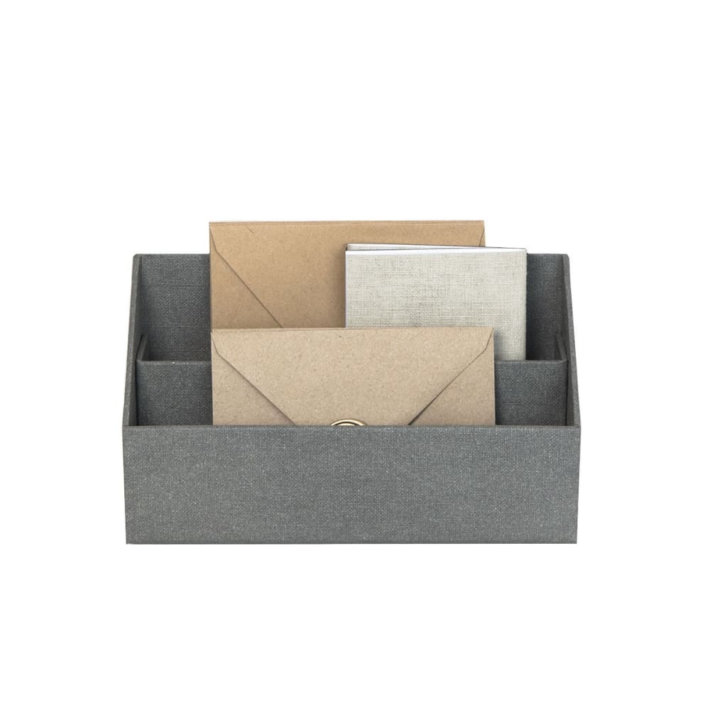 Porta lettere e documenti - grigio chiaro - Modello Contemporaneo - Grigio - Cartone