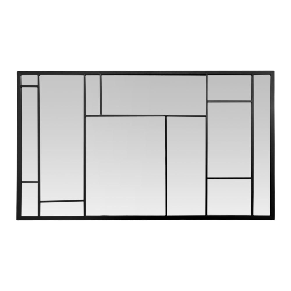 EMDE Grand miroir artiste 80x140cm noir style classique chic - Métal