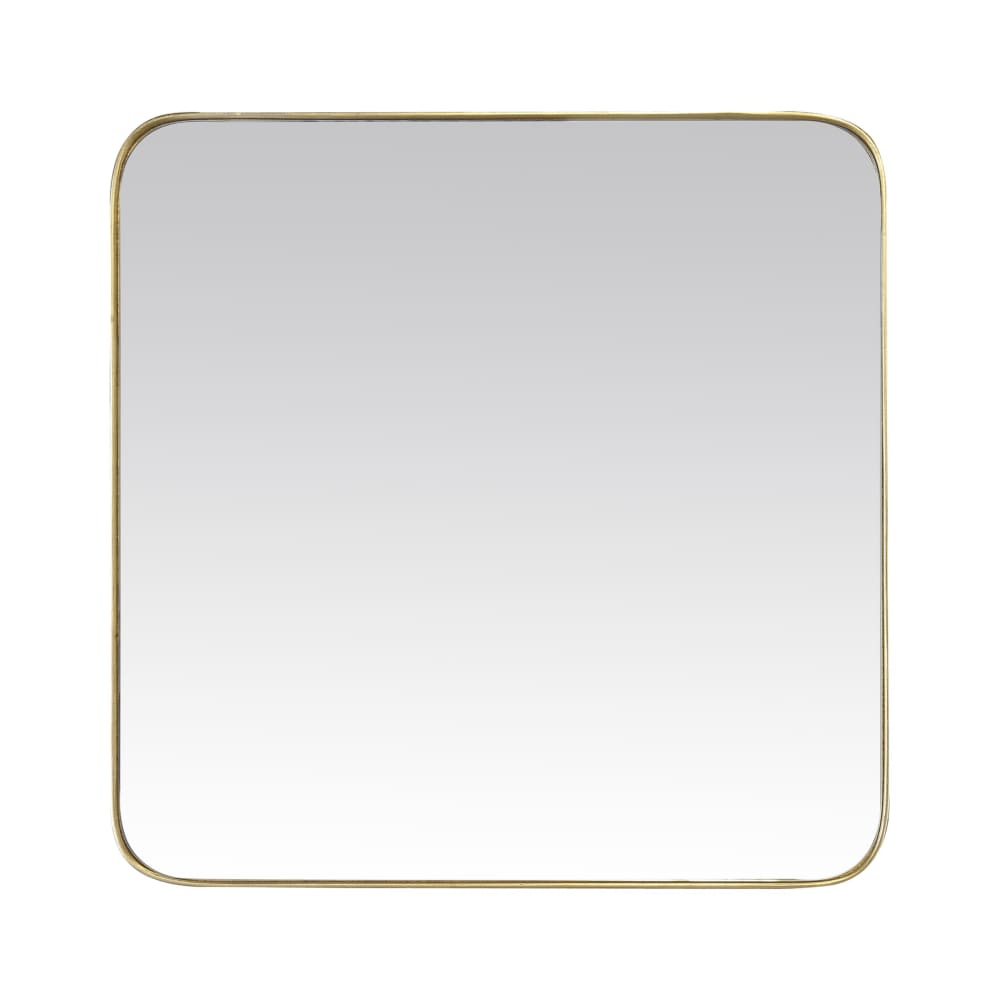EMDE Miroir carré aux bords fins 30x30cm dore style classique chic Doré Panneau De Particules