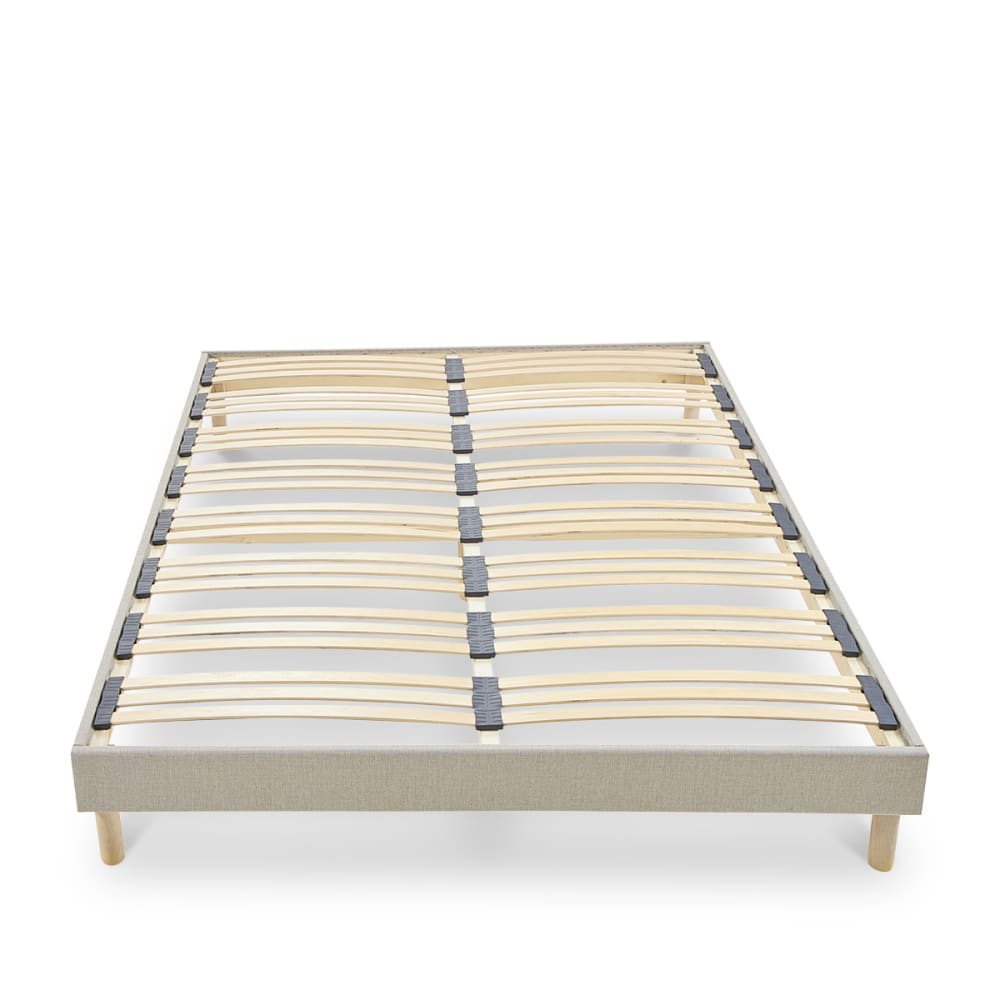 Sommier lattes bois beige 90x190 Sommier lattes bois beige 90x190