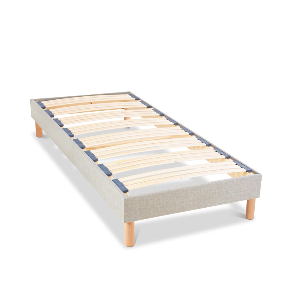 Sommier lattes bois beige 90x200 Sommier lattes bois beige 90x200