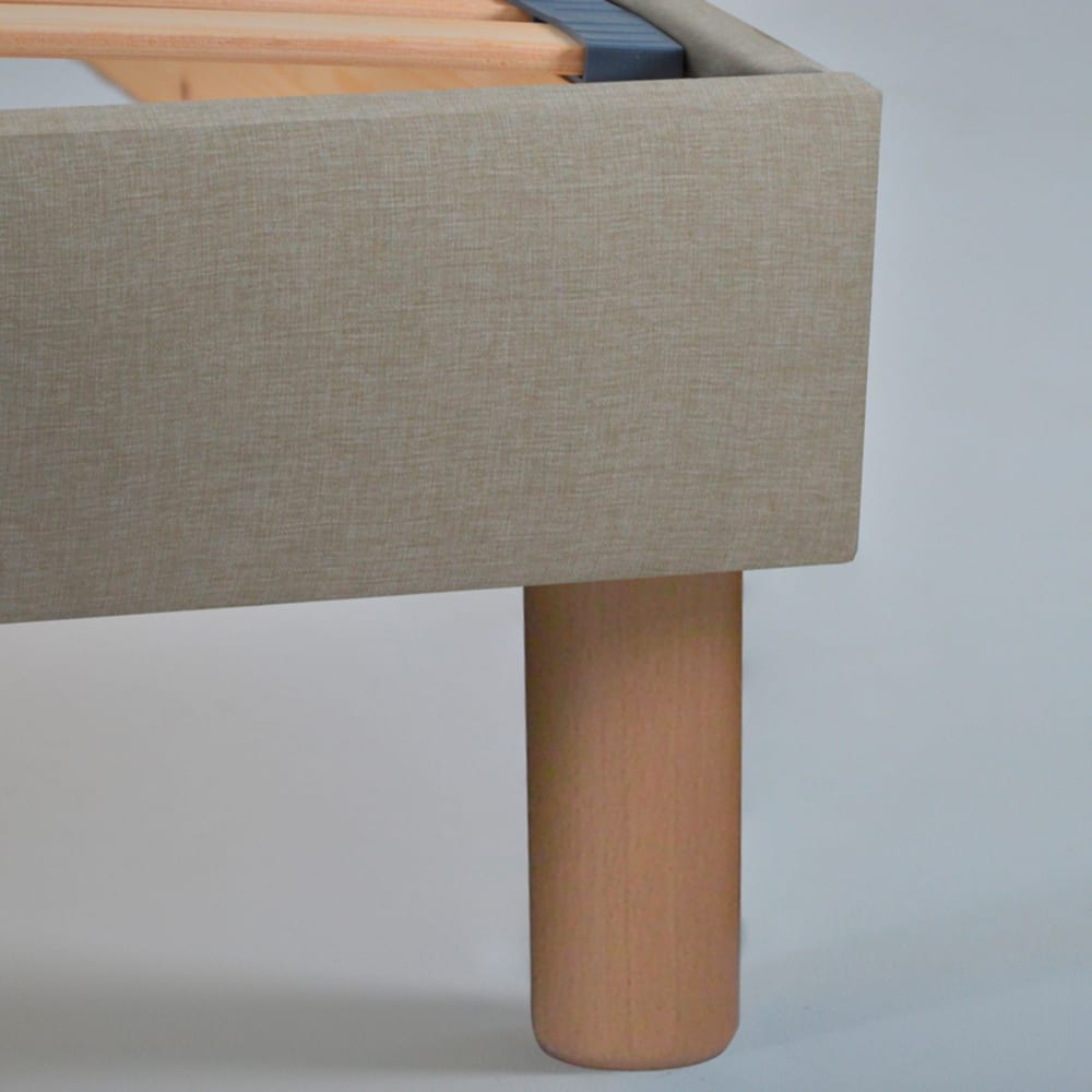 Sommier à lattes en bois lino - livré en kit beige 90x200 cm