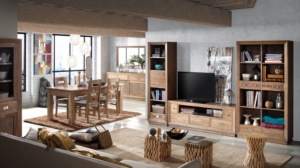 Mobile TV in legno marrone L 160 cm - MOYCOR