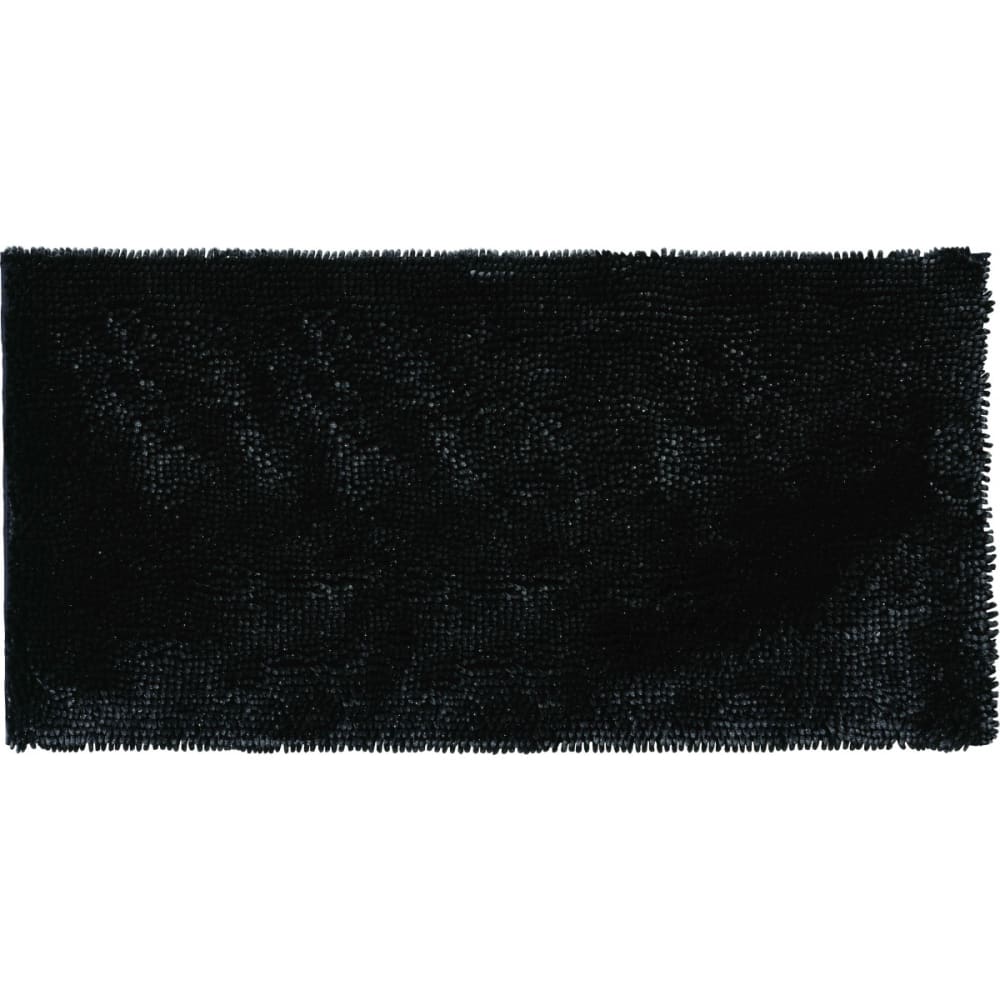 Tapis de bain chenille fil argenté antidérapant moelleux 60x120cm