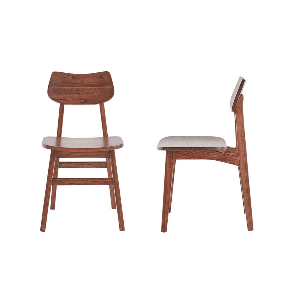 2 Vintage-Stühle in Nussbaum-Optik - Maisons Du Monde