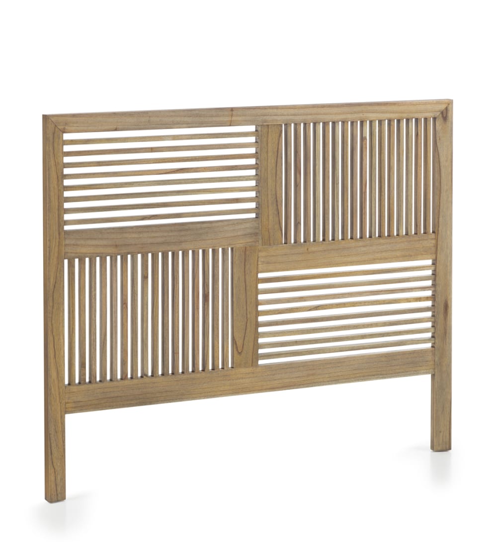 Cabecero de madera marrón anch. 165 cm