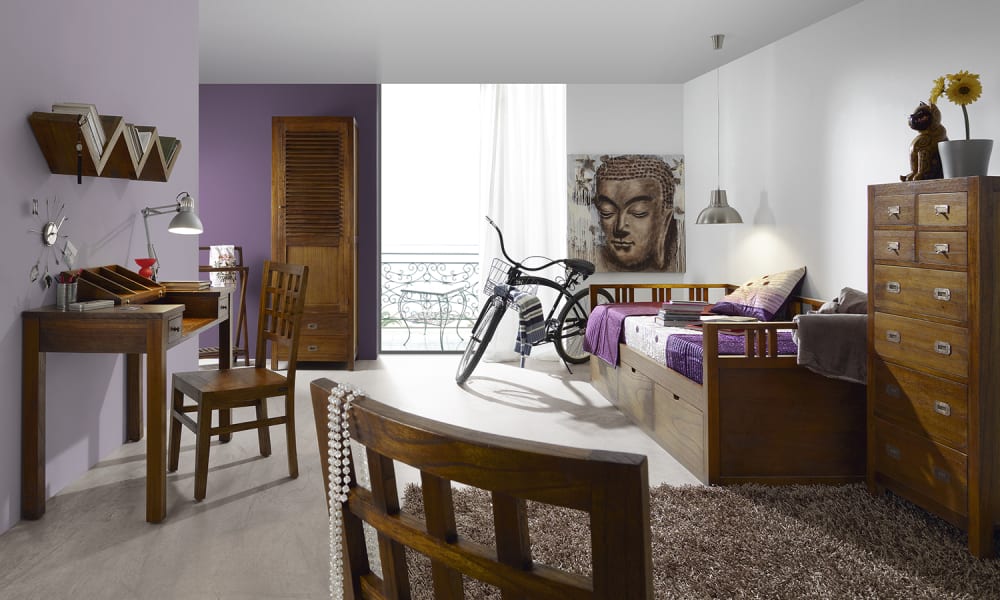 Porte-serviettes pliant en bois marron