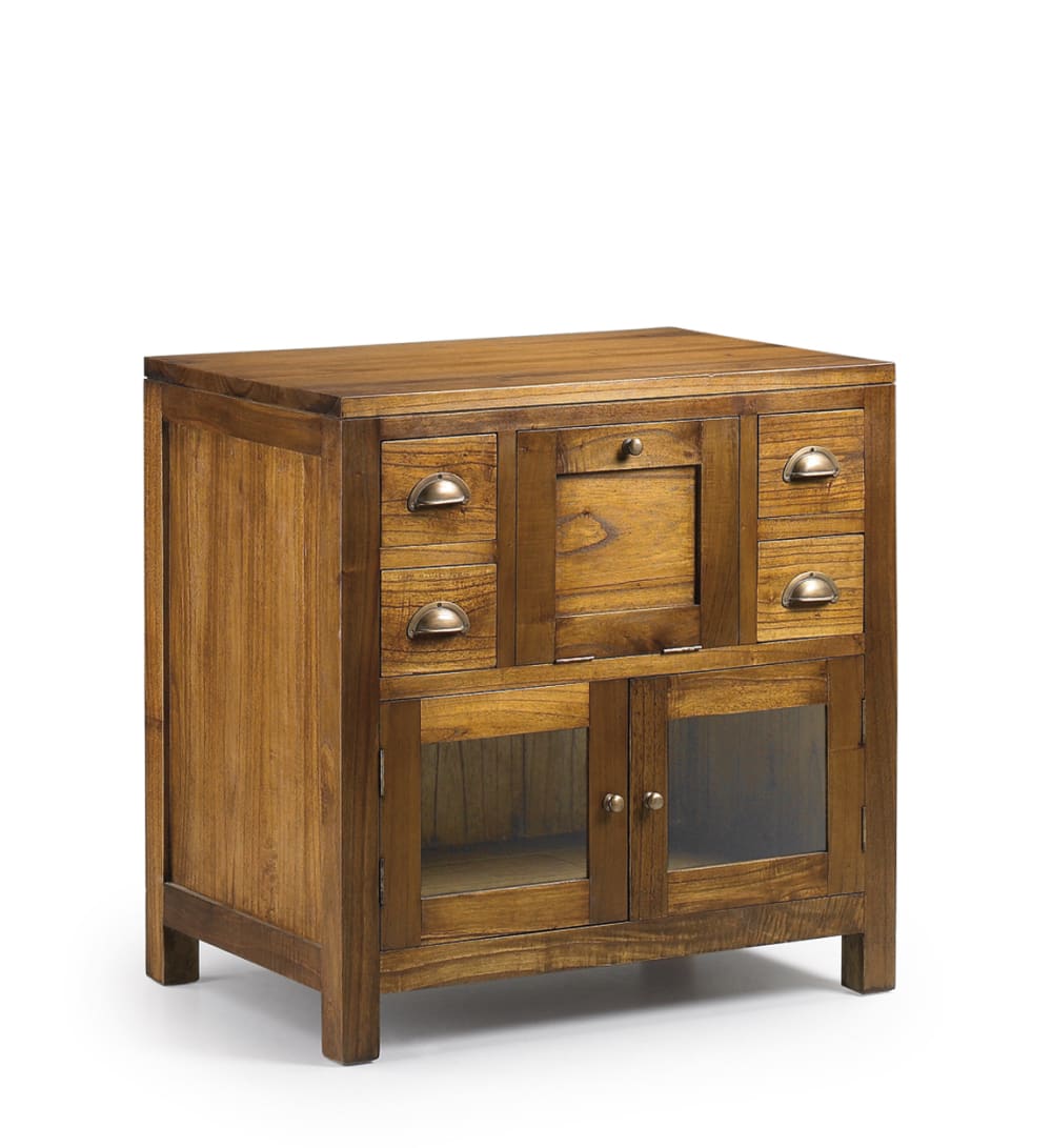Meuble salle bain - marron