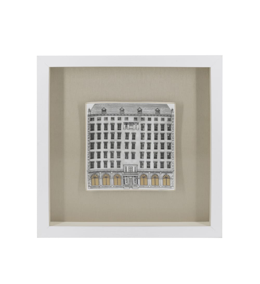 Tableau hôtel avec verre 40x40