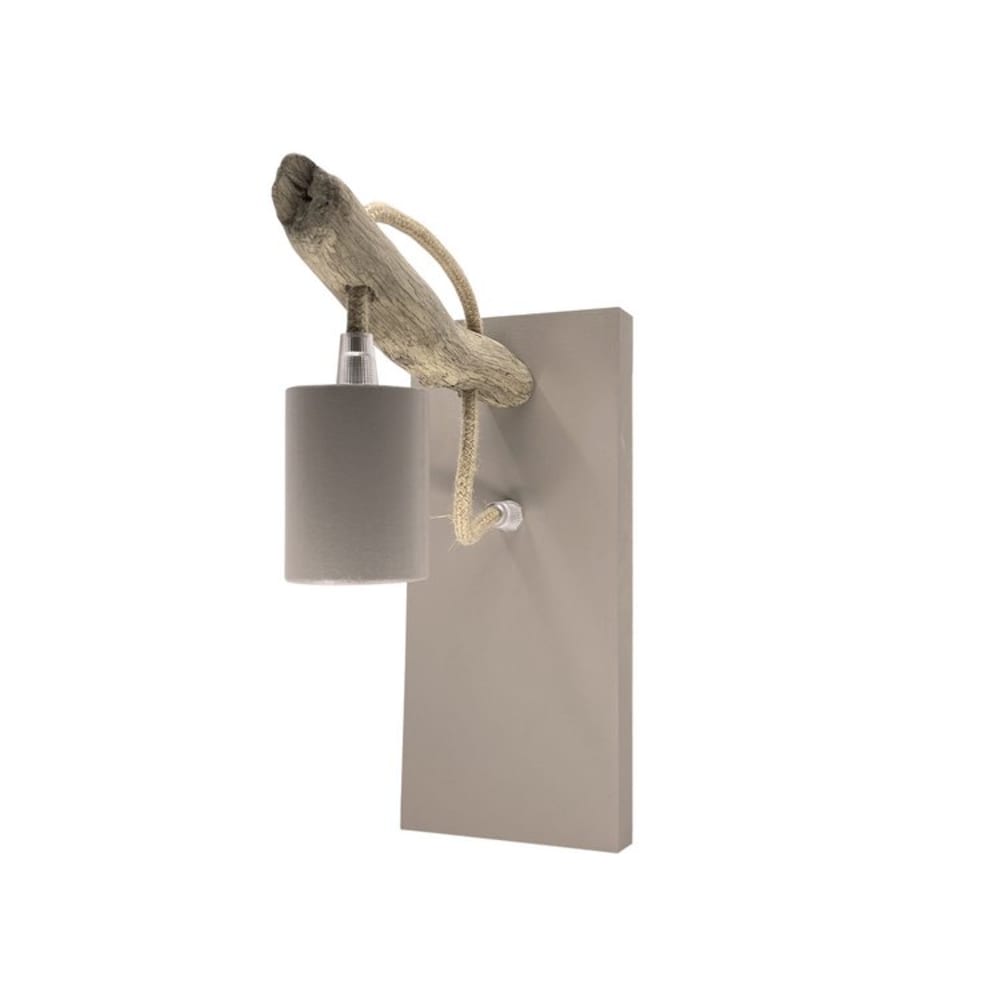 Applique murale en bois recyclé taupe — vue 3