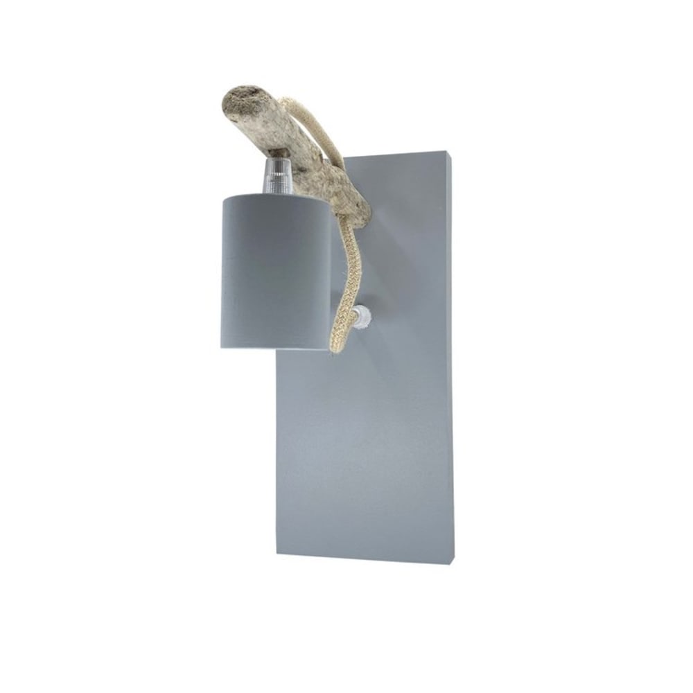 Applique murale en bois recyclé gris